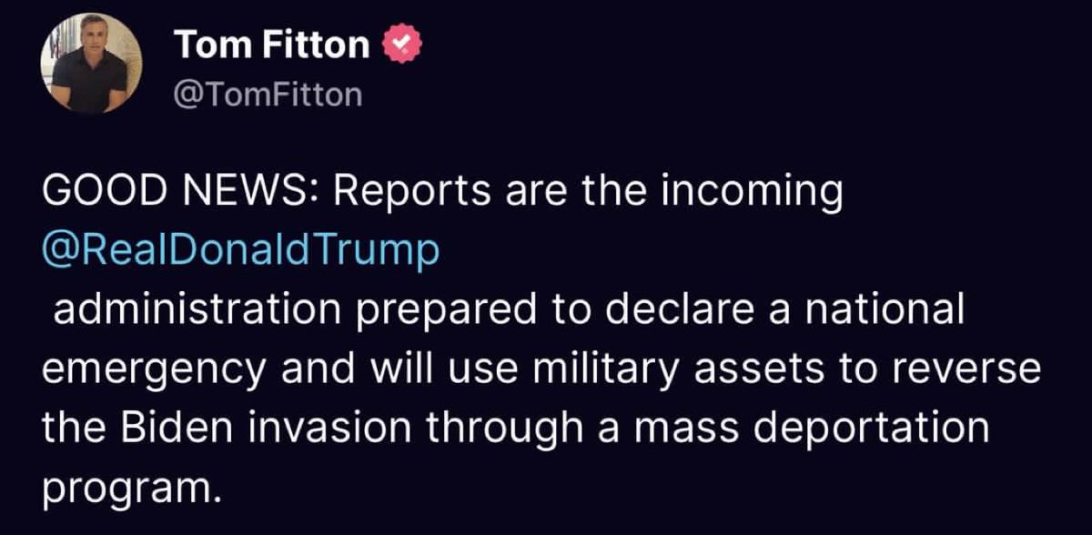 thegabriel72's tweet image. 🌟 Trump's bold move: Declaring a National Emergency to enforce border security! 🛡️ By involving the military, he's not just talking tough on immigration—he's taking decisive action to protect American jobs, security, and sovereignty. #Trump2024 #SecureBorders