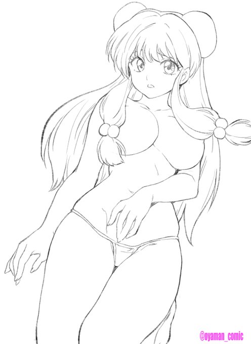 シャンプー描きました!#らんま 