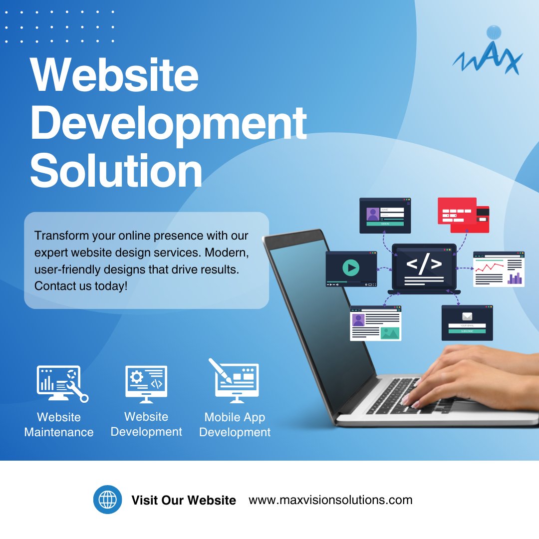 MVisionSolution's tweet image. From wireframe to reality, we craft websites that deliver results and elevate your brand.

#MVS #WebsiteSolutions #CreativeWebDesign #TechDriven #ModernWebsites #BrandSuccess