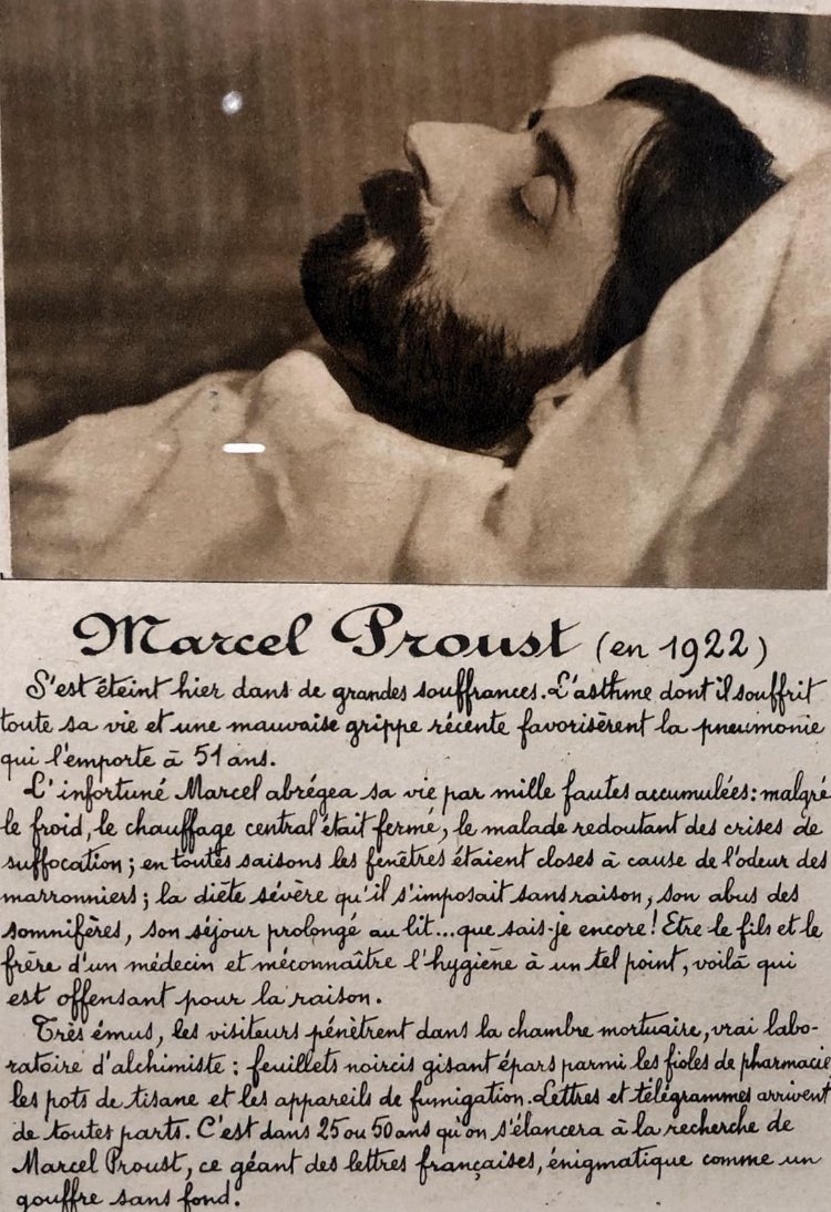 Il y a 102 ans ce jour.
#Proust #litterature #lecture #livres
