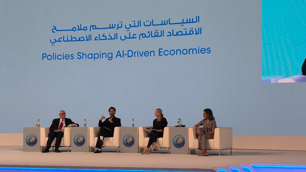 Insightful panel discussion with Prof. Sana Khareghani, Professor of Practice in AI - King's College London, Prof. Elizabeth Churchill, Professor and Department Chair- MBZUAI, Walter Pasquarelli Advisor, Researcher, and Speaker on GenAI Policy on policies shaping AI-driven