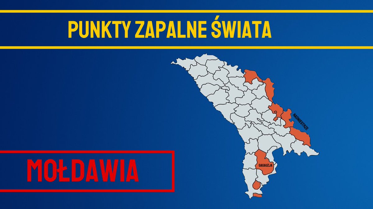 🔥 Naddniestrze i Gagauzja to dwa kolejne zapalne punkty świata, od których może rozpocząć się konflikt w Europie Wschodniej. Od samego początku po uzyskaniu przez Mołdawię niepodległości Moskwa wykorzystywała oba regiony do destabilizacji sytuacji politycznej i społecznej w