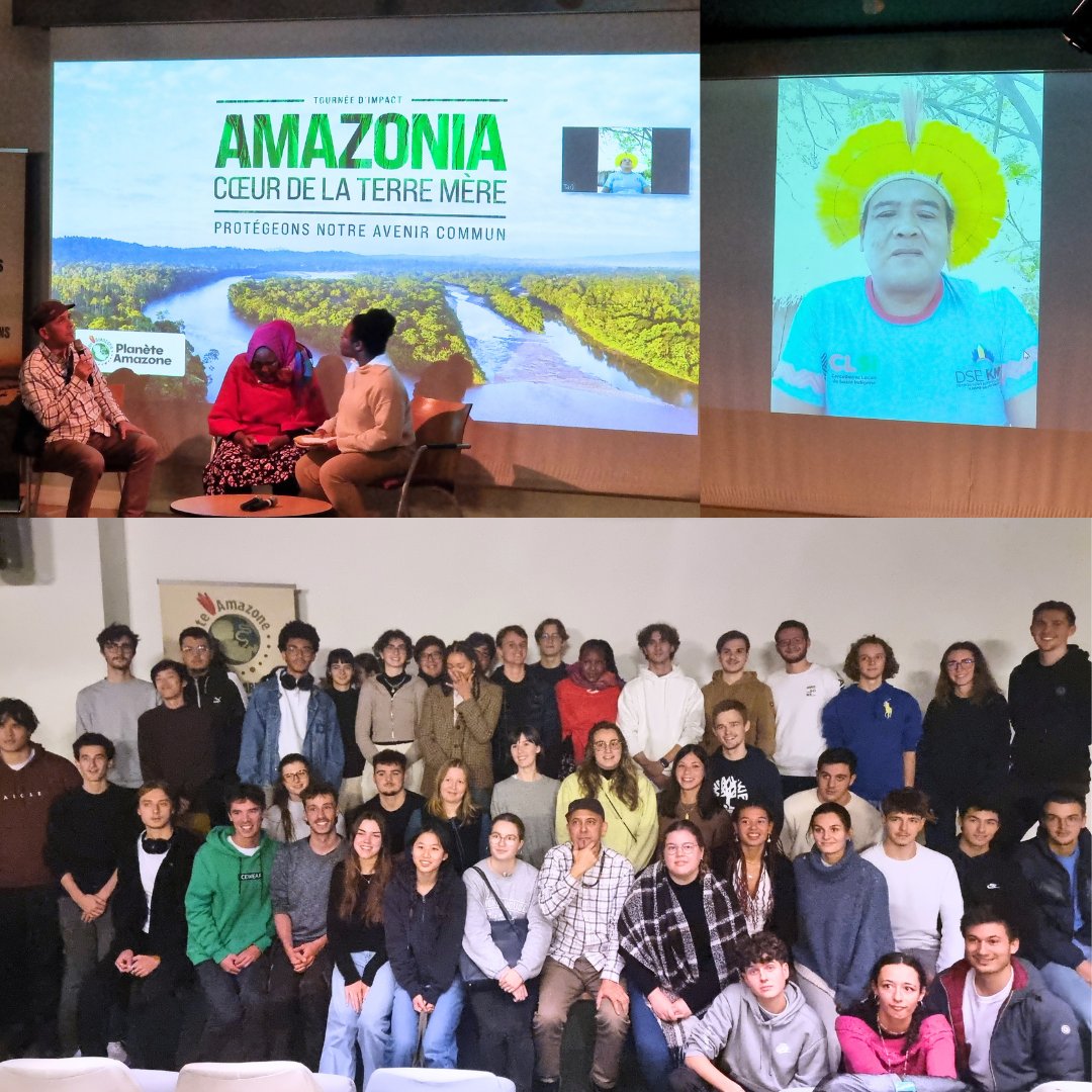 Les étudiants de l'ESME et de @supbiotech ont vécu une expérience lors d’une projection-débat autour du documentaire "Amazonia, Cœur de la Terre", réalisé par Gert-Peter Bruch,fondateur de l’ONG @planeteamazone,dévoile l’urgence de protéger l’Amazonie, poumon de notre planète.