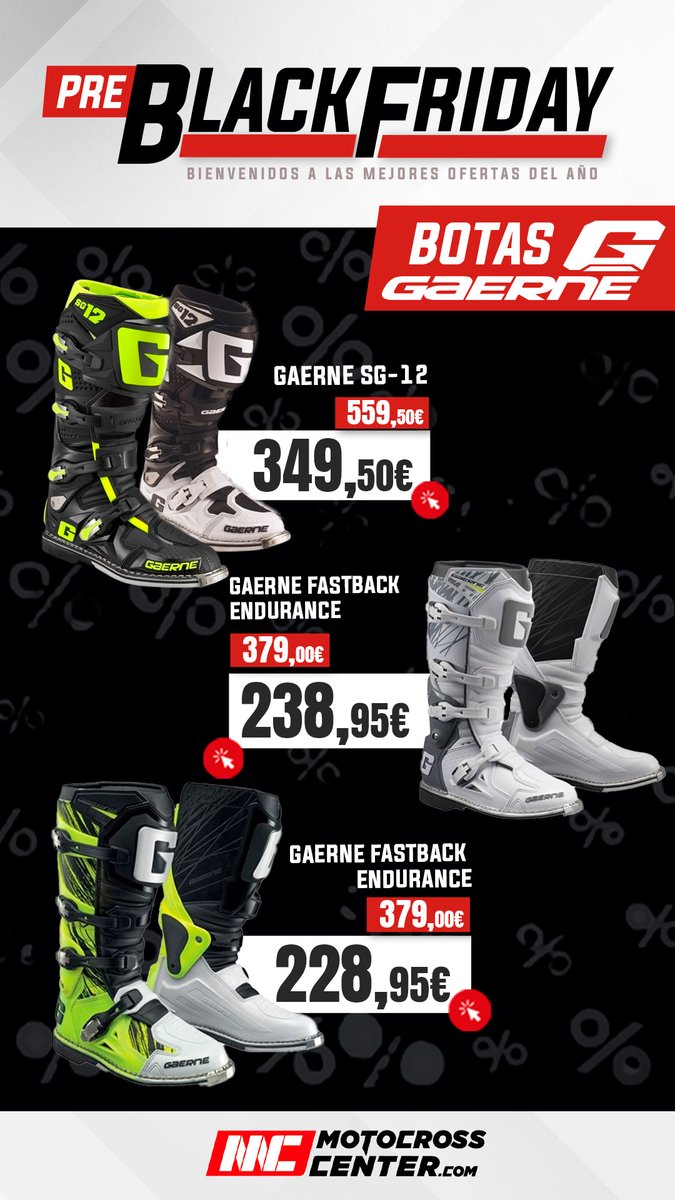 🔥Equípate con lo mejor este Black Friday🔥

Cuando cada detalle cuenta, las SG-12 y Fastback Endurance te acompañan con seguridad y estilo.

📦Envíos en 24/48h
💳Pago en 3 plazos sin intereses
🎅Compra ahora, devuelve después de Reyes

¡Consíguelas aquí bit.ly/3Yy1QeQ!