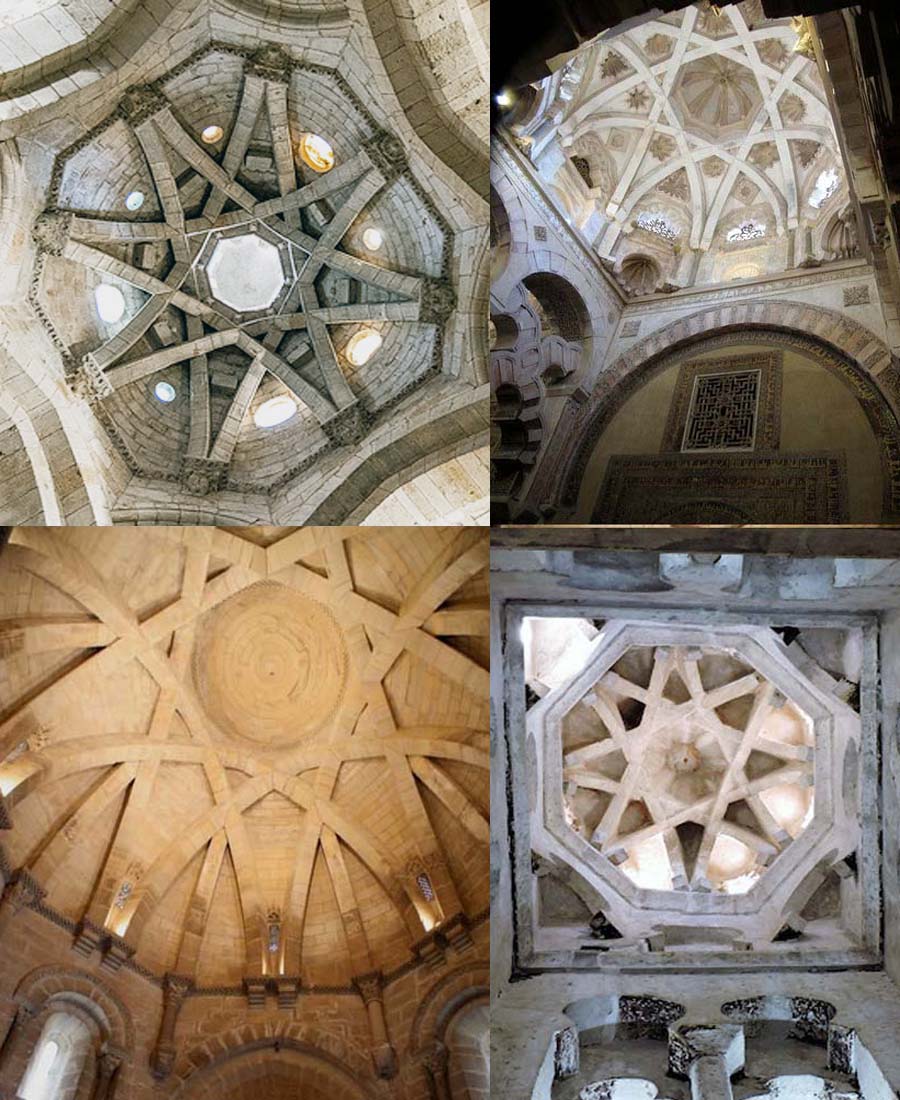 #DíaDelArteIslámico. En San Miguel (Almazán) el origen árabe de su estrellada cúpula no tiene duda. Cúpulas similares existían ya en la mezquita de Córdoba y en la del Cristo de la Luz de Toledo. Otra de características parecidas: la del Santo Sepulcro (Torres del Río, Navarra).