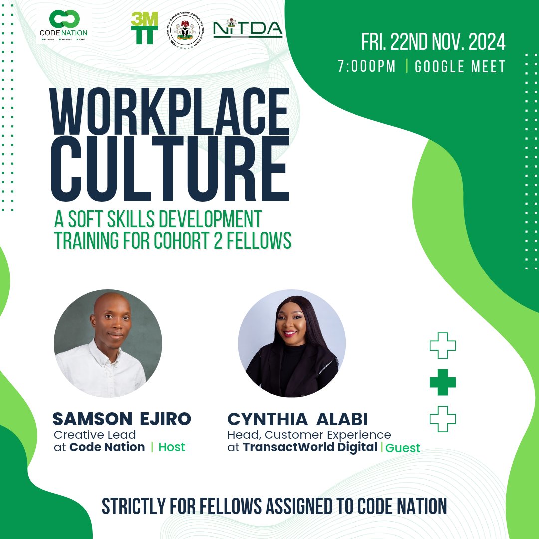 Cynthia, is a business development professional with over a decade of experience across various industries.

She's worked with leading organizations like Arik Air, Iroko TV, Uber, BT Group, Sats Technology, and currently Transactworld Digital.

#3MTTLearningCommunity #3mttnigeria