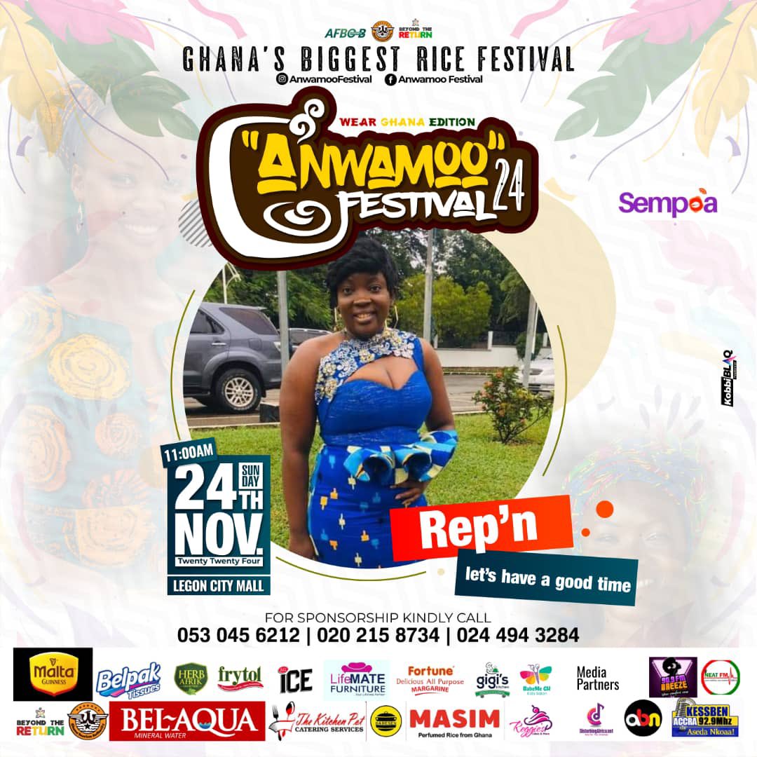BoafohAfua's tweet photo. The date is set!  - Sunday 24th November 2024
Venue ay3 ready!- Legon city mall
Time - 11:00am

#AnwamooFestival2024#
#WearGhanaEdition#
#RiceFestival #EatGhana #BeyondTheReturn #MadeInGhana #LocalFood #AduanePa #trending https://t.co/fMkjkEzif5