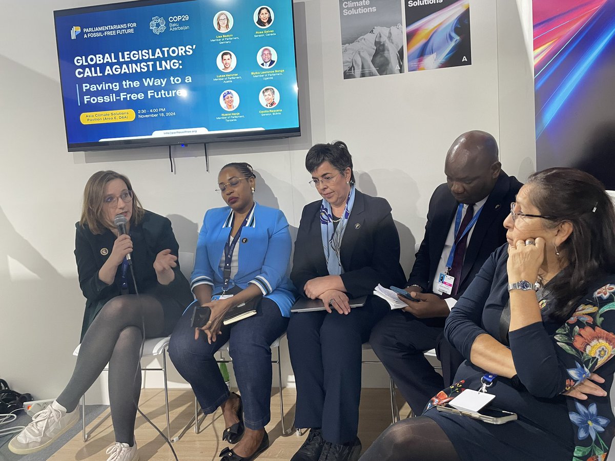 Lisa Badum (@badumlisa) on Twitter photo The #Trump shock can be a chance for the rest of the world - EU, China, and everyone else - to step up and lead the way on the global green transition and fossil phaseout. 🇺🇸 will lose out on the benefits.
#COP29 #SayNoToLNG <a href="/parlfossilfree/">Parliamentarians for a Fossil-Free Future</a> The #Trump shock can be a chance for the rest of the world - EU, China, and everyone else - to step up and lead the way on the global green transition and fossil phaseout. 🇺🇸 will lose out on the benefits.
#COP29 #SayNoToLNG <a href="/parlfossilfree/">Parliamentarians for a Fossil-Free Future</a>