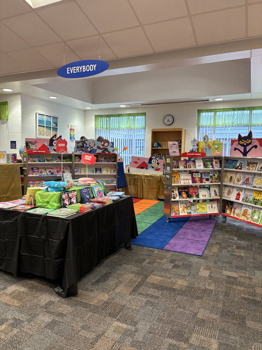Less than 2 hours before opening day of our Scholastic Book Fair. After our browsing days the excitement is building.  Let the fun begin ⁦⁦<a href="/BaysideBulldog/">Bayside Bulldogs</a>⁩ @⁦vbschools ⁦<a href="/MsOConnor33/">Amy O'Connor</a>⁩   ⁦<a href="/Amanda_LoydVB/">Amanda Loyd</a>⁩