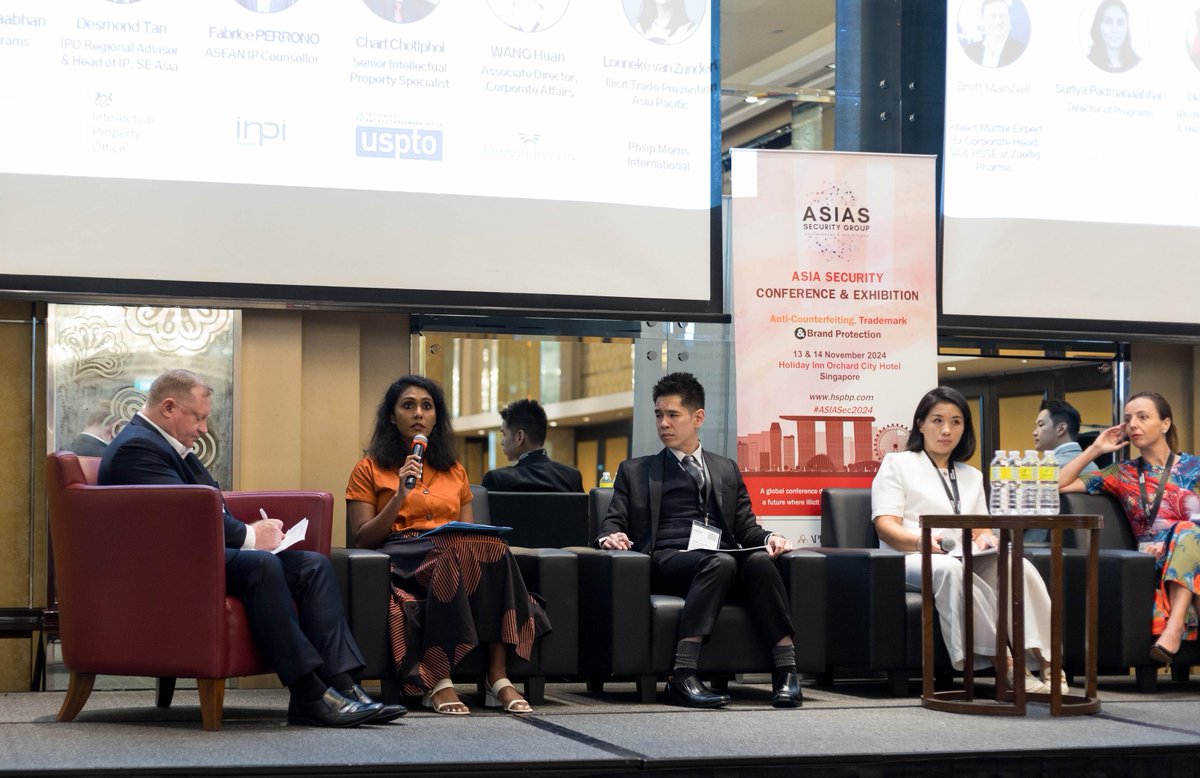 TRACIT's Suriya Padmanaabhan spoke at #Asia Security Anti-Counterfeiting Conference in #Singapore. She shared insights on #illicittrade's #societal impacts, lack of #ecommerce accountability, and the related rising challenges with illicit trade via small parcels.