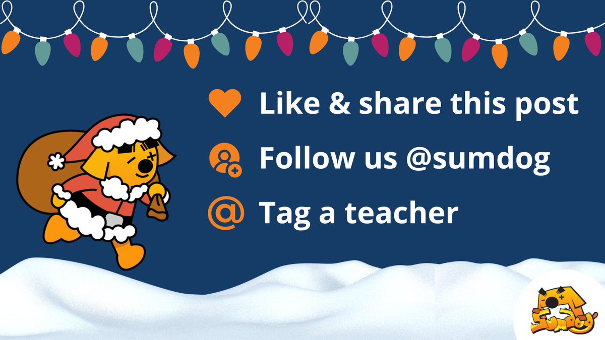 🎄Enter our Holly Jolly Giveaway 🎁

We're giving 3 lucky teachers the chance to win some exciting prizes in our biggest giveaway yet! 😀🎉

You could win:
💆 A relaxation package
💳 Digital giftcards
🎮 1 year Sumdog subscription

Learn more: bit.ly/48Y9WCs

Enter now👇