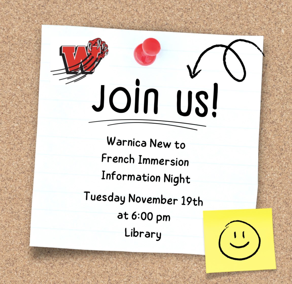 New to French Immersion? Please join us to have all your questions answered.