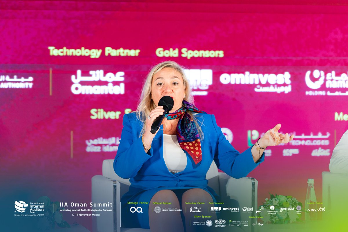 iiaoman's tweet photo. The fourth session at #IIAOmanSummit24 explored the impact of environmental, governance, and societal factors on IA. https://t.co/22bp7gIt8I