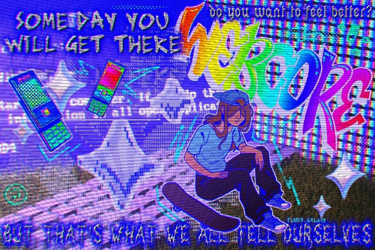 funky_galaxy's tweet photo. Just some experimentation with textures and 3D backgrounds, maximalism, surrealism and stuff. I modeled the entire keyboard in Blender just for it to end up barely visible :")

Nokias made on Womp 3D, Background in Blender, the rest in Krita

#OC #originalcharacter #krita https://t.co/g2uCZhqThy