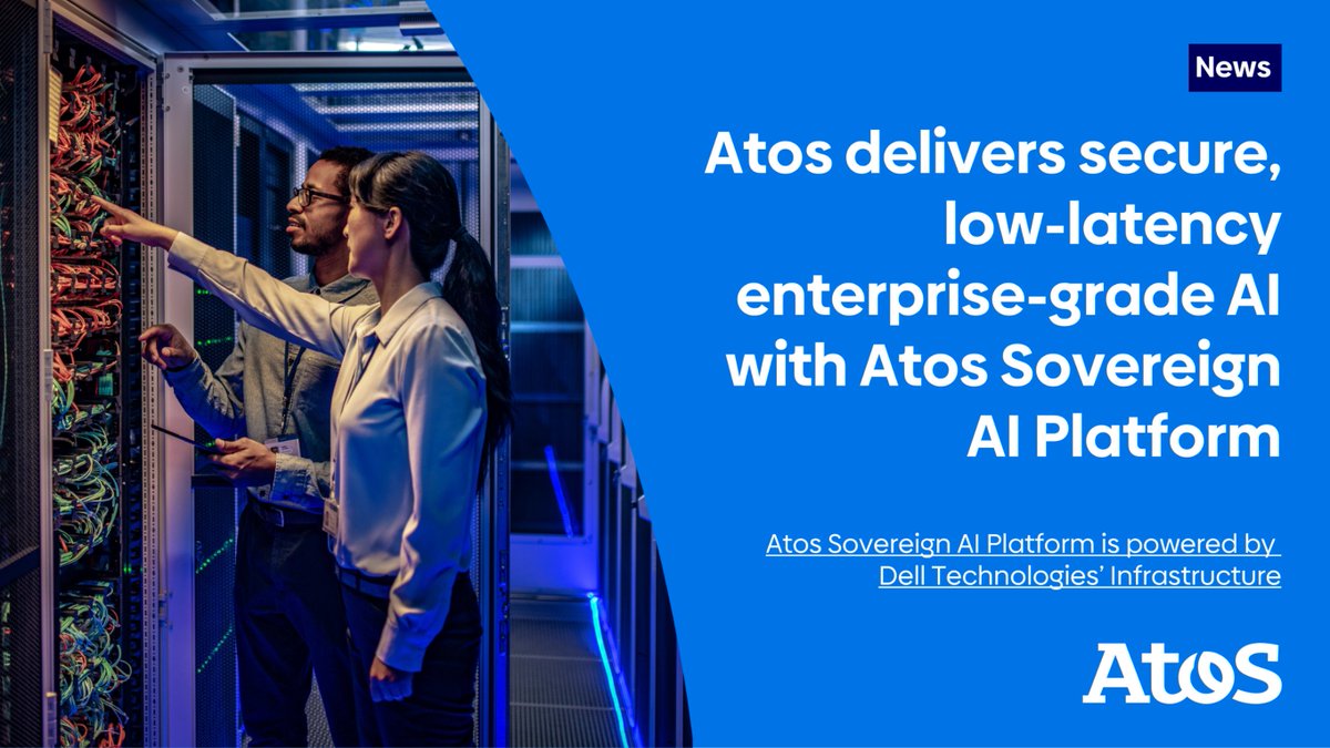 We’re proud to unveil the Atos #SovereignAI Platform—powered by <a href="/DellTech/">Dell Technologies</a>! 🌍🔐 Secure, low-latency AI with full data &amp; GenAI control for public &amp; private sectors. Say hello to innovation &amp; sovereignty! 💡

Learn more 👉 atos.net/en/2024/news_2…

#DataSovereignty
