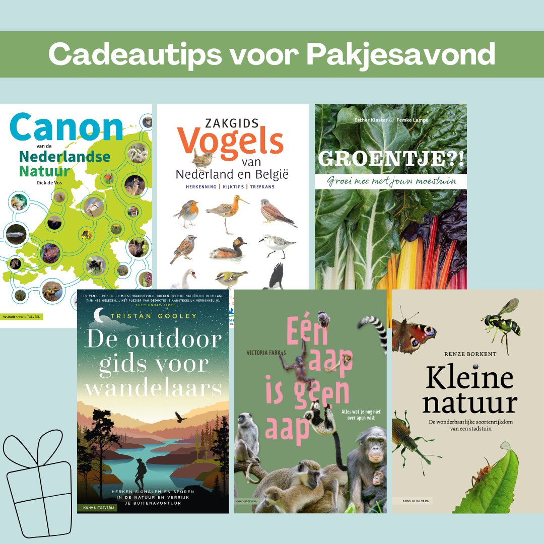 #Sinterklaas is weer in het land… Geef een natuurboek cadeau op #Pakjesavond! 🎁

Al onze cadeautips hebben we handig bij elkaar verzameld ➡️ knnvuitgeverij.nl/artikelen/cade…