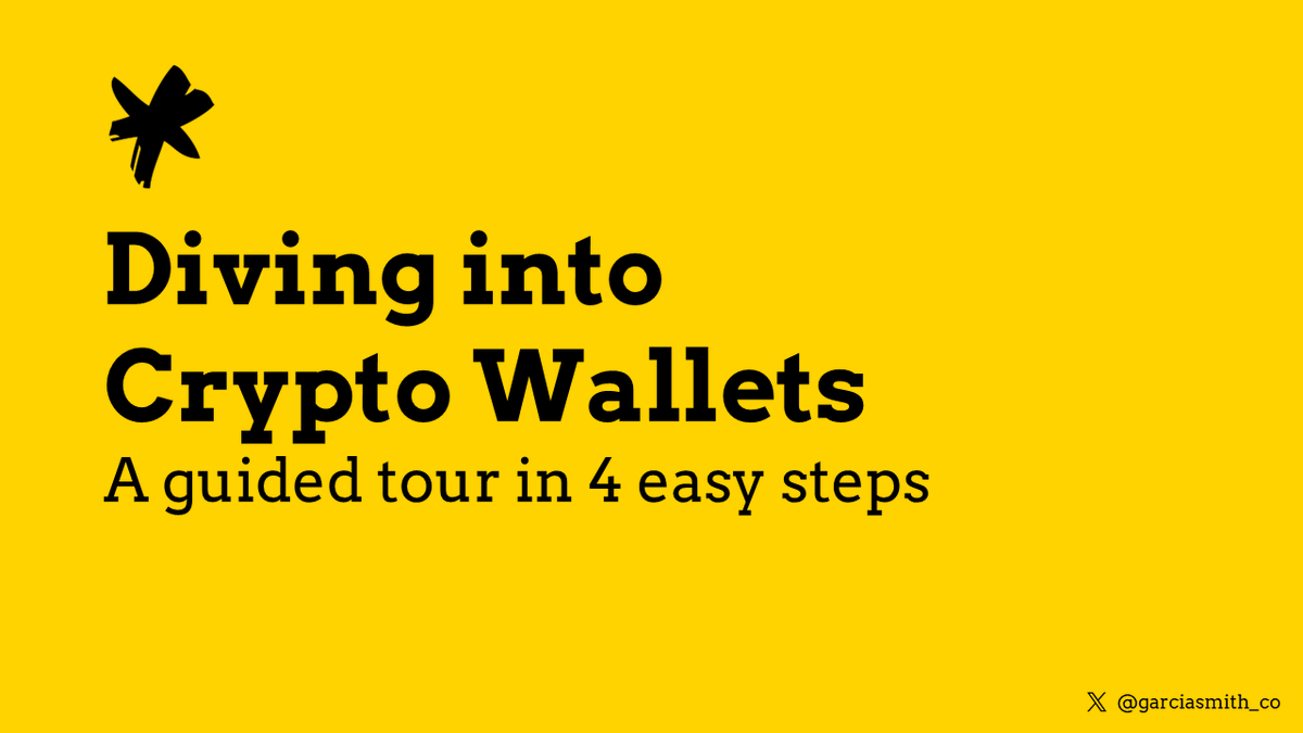 GarciaAndSmith's tweet photo. Wallets are the main interface to interact with a blockchain. 

They are the most important tool to navigate the waters of decentralized finance. 

In this thread we will walk you through 4 introductory steps, from setting up the wallet to performing your first token swap. https://t.co/RO1kZ2bGrN