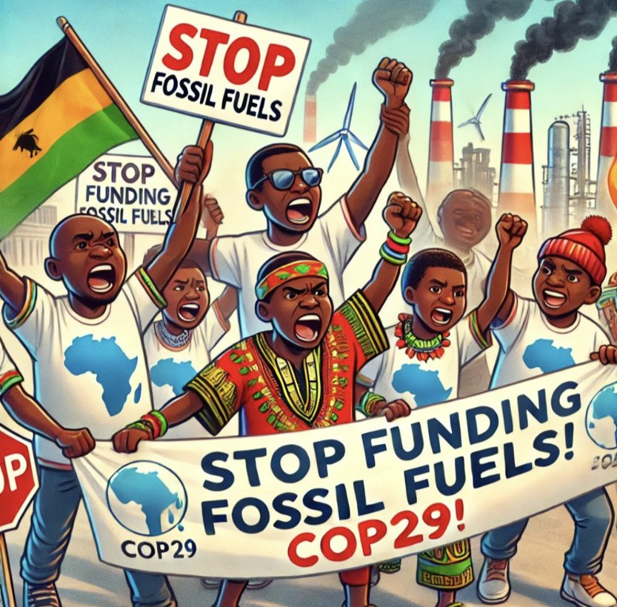 baraka_machumu's tweet photo. As Baraka Machumu from Tanzania, I stand here #Baku demand #COP29 delivers #ClimateJustice.

 Fossil fuels destroy our people and our planet. 
We need clean energy solutions, not more corporate greed. #StopFossilFuels  #StopEACOP 
@stopEACOP @ActionAid @350Africa @GreenFaith_Afr https://t.co/oZ1h0A07M0