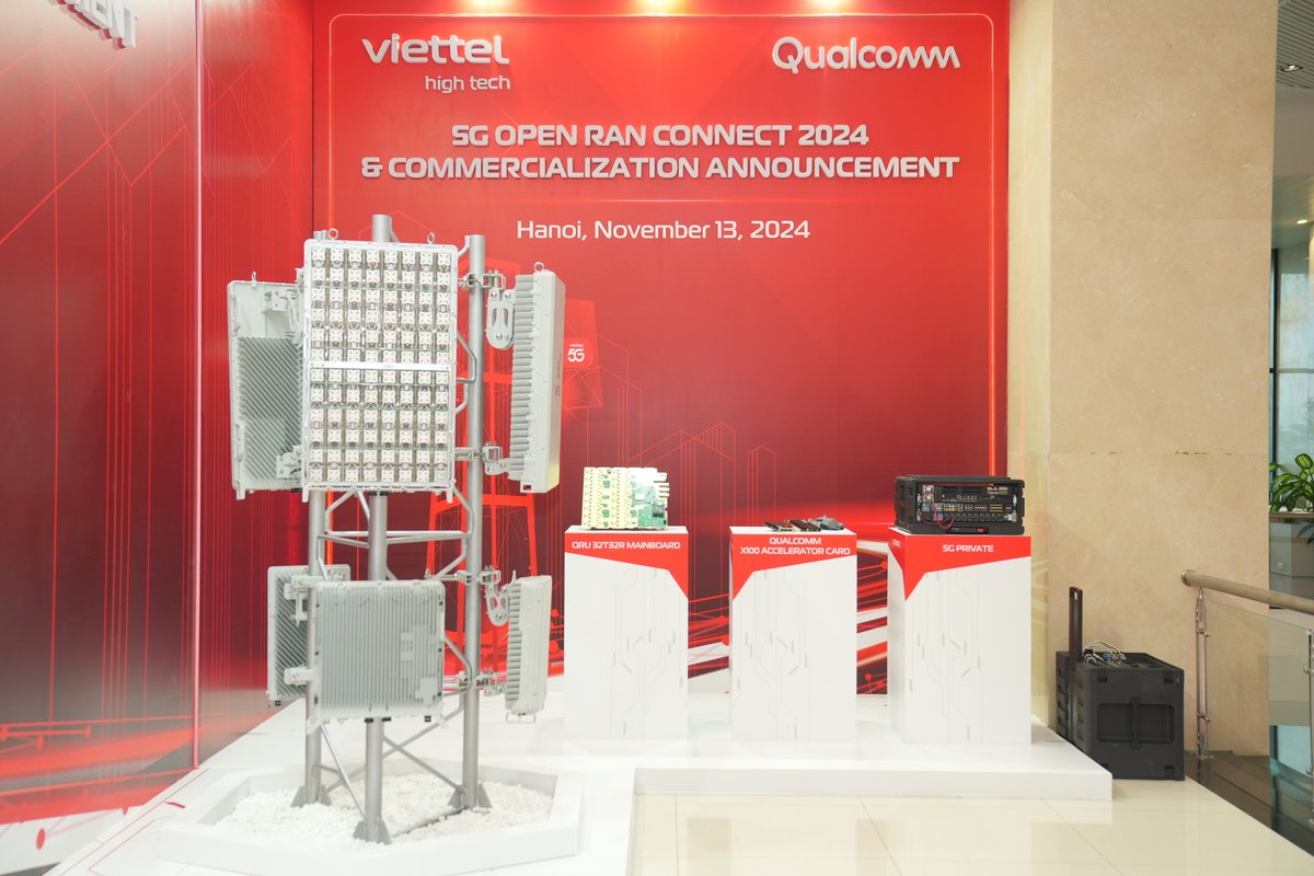 『クアルコムの5G基地局ビジネス』
ベトナムのViettel社とのORANネットワークの全国展開を開始！！

#X100 アクセラレータカード
#QRU Massive MIMO RU
#Edgewise

viettel.com.vn/en/news-events…