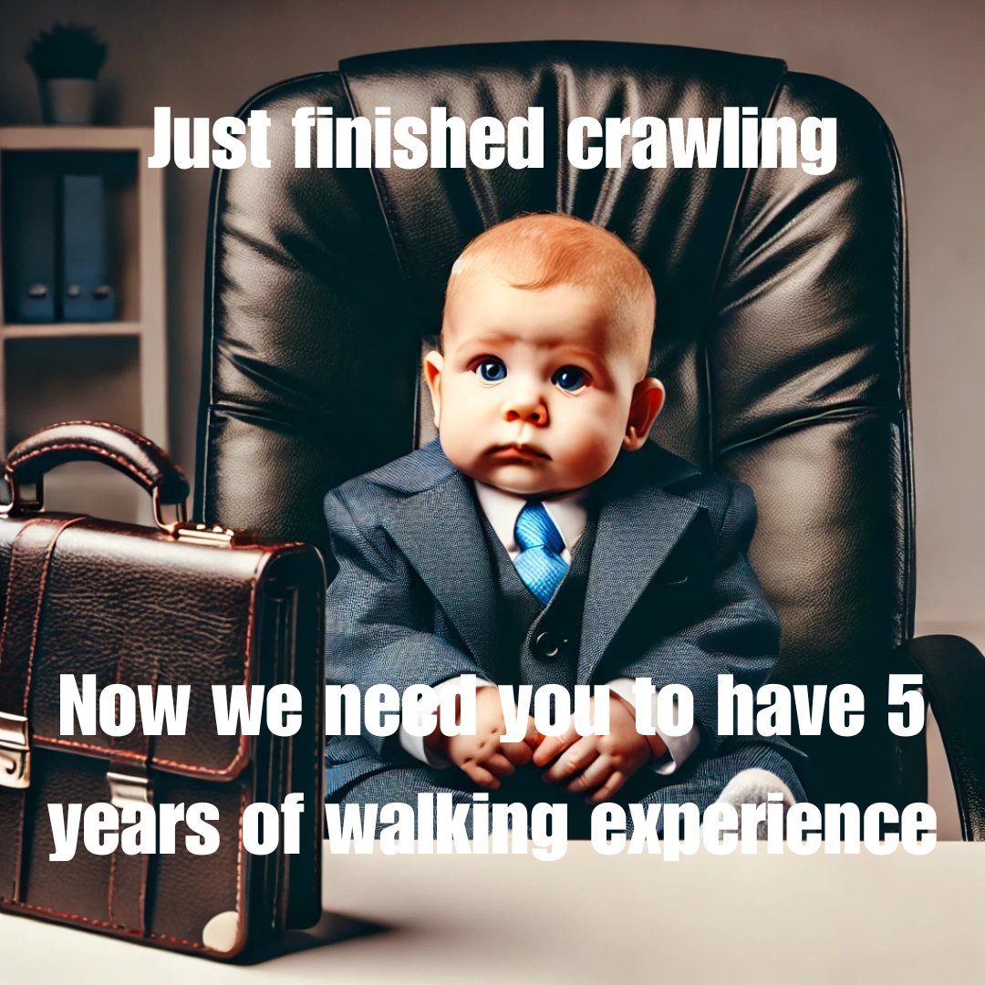 When candidates see '3-5 years of experience required' for an entry-level job 😅👇

#JobSearch #EntryLevelJobs #RecruitmentHumour #CareerStruggles #WorkExperience