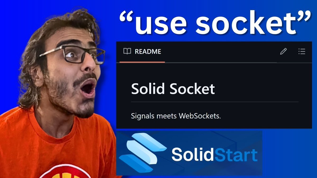 devagrawal09's tweet image. Introducing: Solid-Socket

Building Realtime Apps Is Easy Again!

Just mark a file with &quot;use socket&quot;, and write your code just like a regular client-side app

(#SolidHack 2024 entry, please vote!)