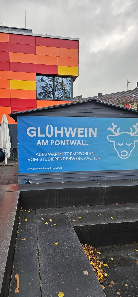 RWTH Aachen (@rwth) on Twitter photo Die Glühweinhütte des <a href="/stw_aachen/">Studierendenwerk Aachen</a> hat heute eröffnet. 🍷🍇😀
The mulled wine hut of <a href="/stw_aachen/">Studierendenwerk Aachen</a> has opened today. 🍷🍇😀
#Glühwein #Weihnachten #christmas Die Glühweinhütte des <a href="/stw_aachen/">Studierendenwerk Aachen</a> hat heute eröffnet. 🍷🍇😀
The mulled wine hut of <a href="/stw_aachen/">Studierendenwerk Aachen</a> has opened today. 🍷🍇😀
#Glühwein #Weihnachten #christmas