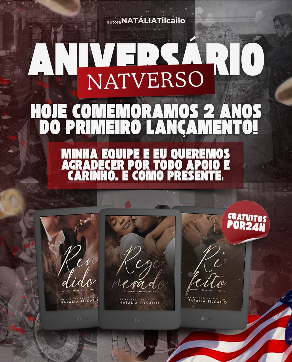 2 anos do Natverso e a comemoração é essa daqui! 

Recomeços está ✨GRATUITO✨

🔗 amazon.com.br/dp/B0CFG8ZYBB?…