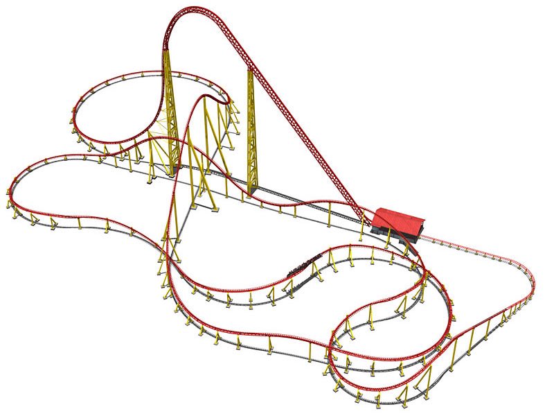 Plopsaland De Panne in Belgium has today announced plans to build a nearly 350ft Intamin Giga Coaster with a similar layout to Pantherian (Intimidator 305).