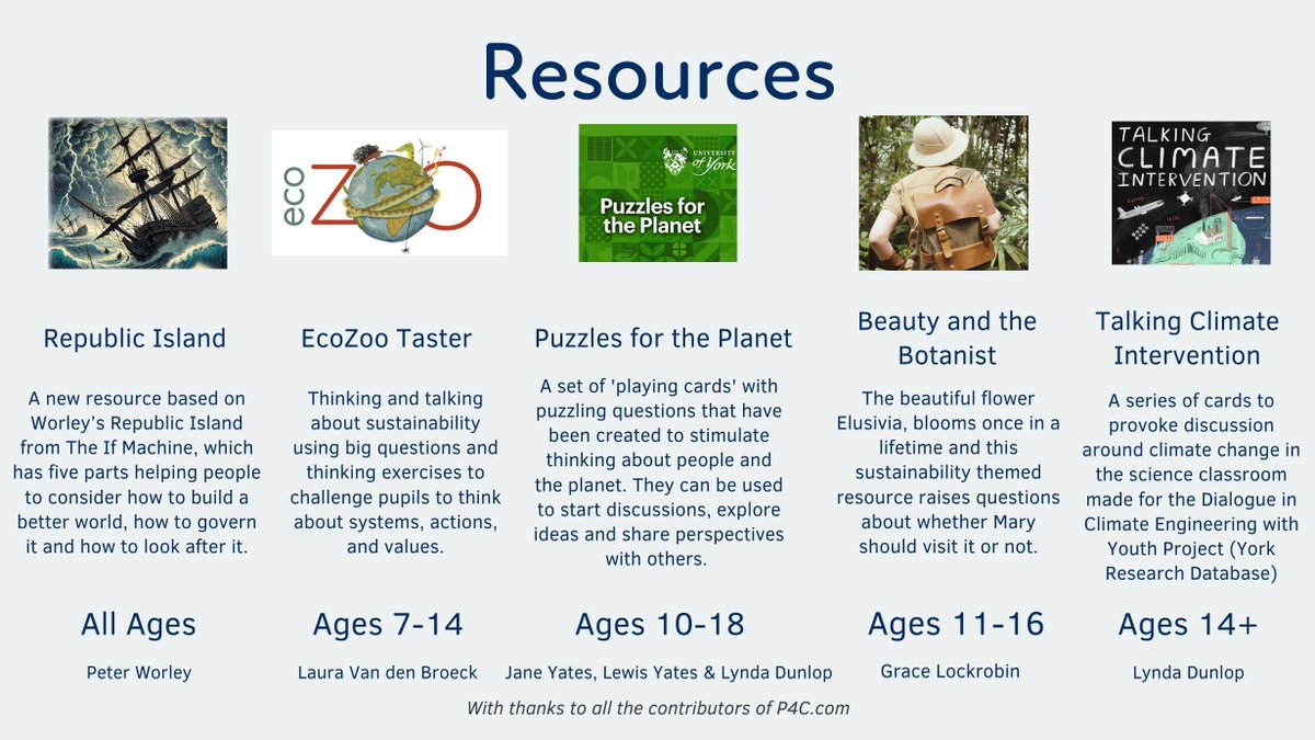 SAPERE P4C (@sapere_p4c) on Twitter photo We've partnered with <a href="/philosophyfound/">PhilosophyFoundation</a> to bring you free resources to use on #WorldPhilosophyDay 2024 this Thursday! All resources are linked to the theme of inclusivity and sustainability and are available for students from KS1 up to University: buff.ly/4fRtZV9 We've partnered with <a href="/philosophyfound/">PhilosophyFoundation</a> to bring you free resources to use on #WorldPhilosophyDay 2024 this Thursday! All resources are linked to the theme of inclusivity and sustainability and are available for students from KS1 up to University: buff.ly/4fRtZV9