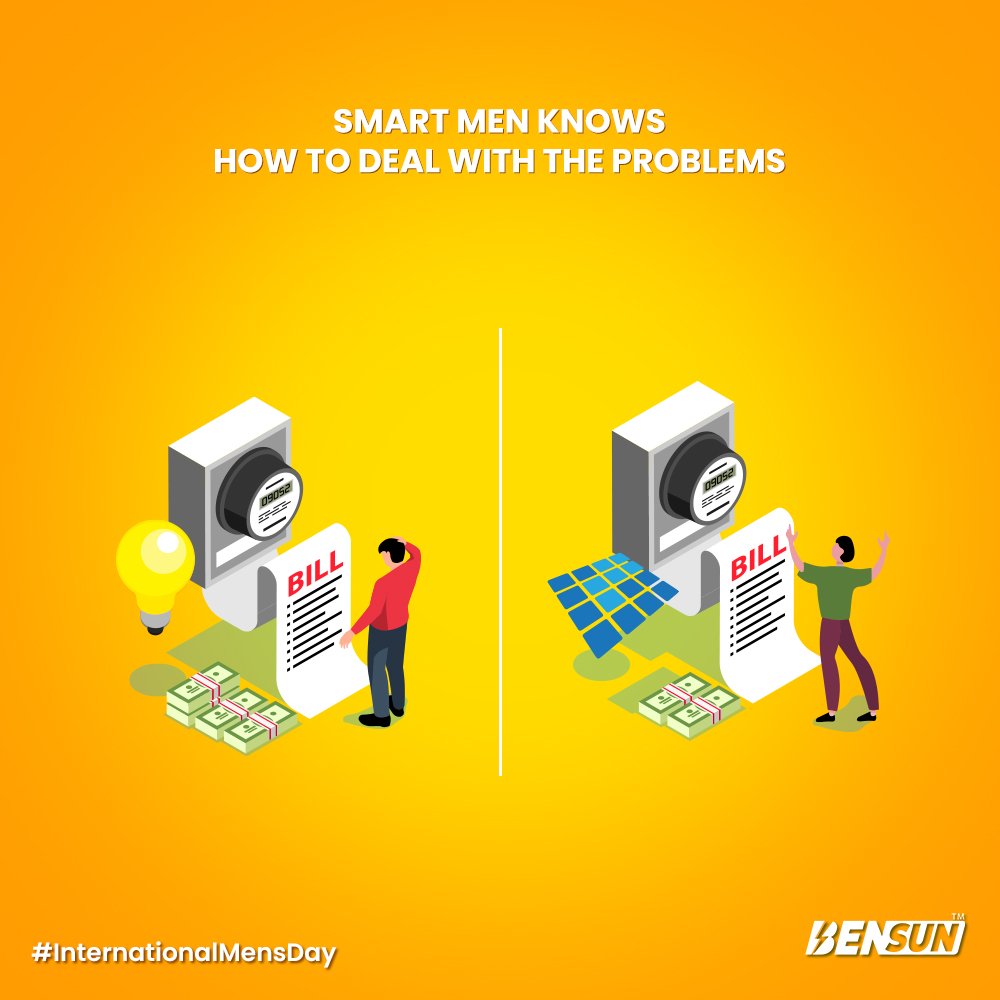 BengalSunSolar's tweet photo. From hefty bills to hefty savings—smart men know the power of solar. Happy International Men’s Day! 💪🔆

#GoSolar #BensunEnergy #solarenergy #solarpanels #solarcompany https://t.co/IhHXcjREwr