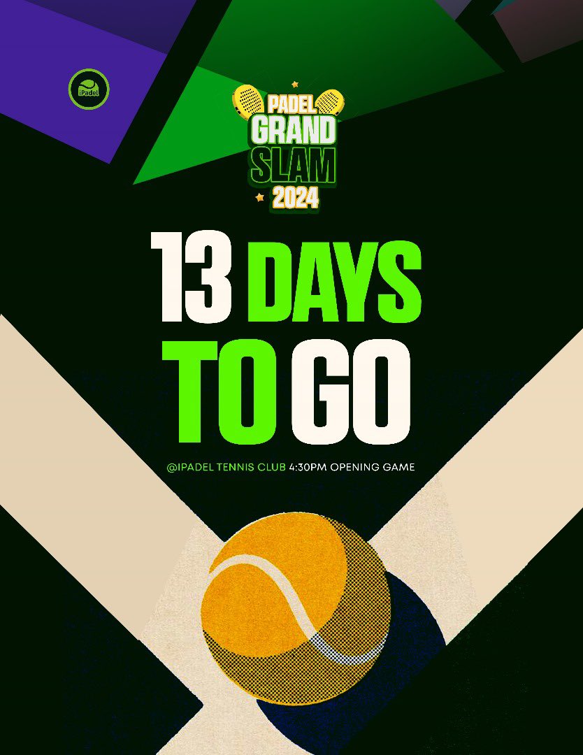 IpadelTennis's tweet photo. Registration for Padel Grand Slam 2024 (Our biggest Padel Tournament this year) has started. 🏆 🔥🔥🔥Male and female Category. To register, link in the Bio. #padeltournament #GameOn #PadelCommunity #PadelPros #GameInMotion #insideosogbo #ipadeltennis #helloosogbo #padelosogbo https://t.co/YXGbdlwcWM