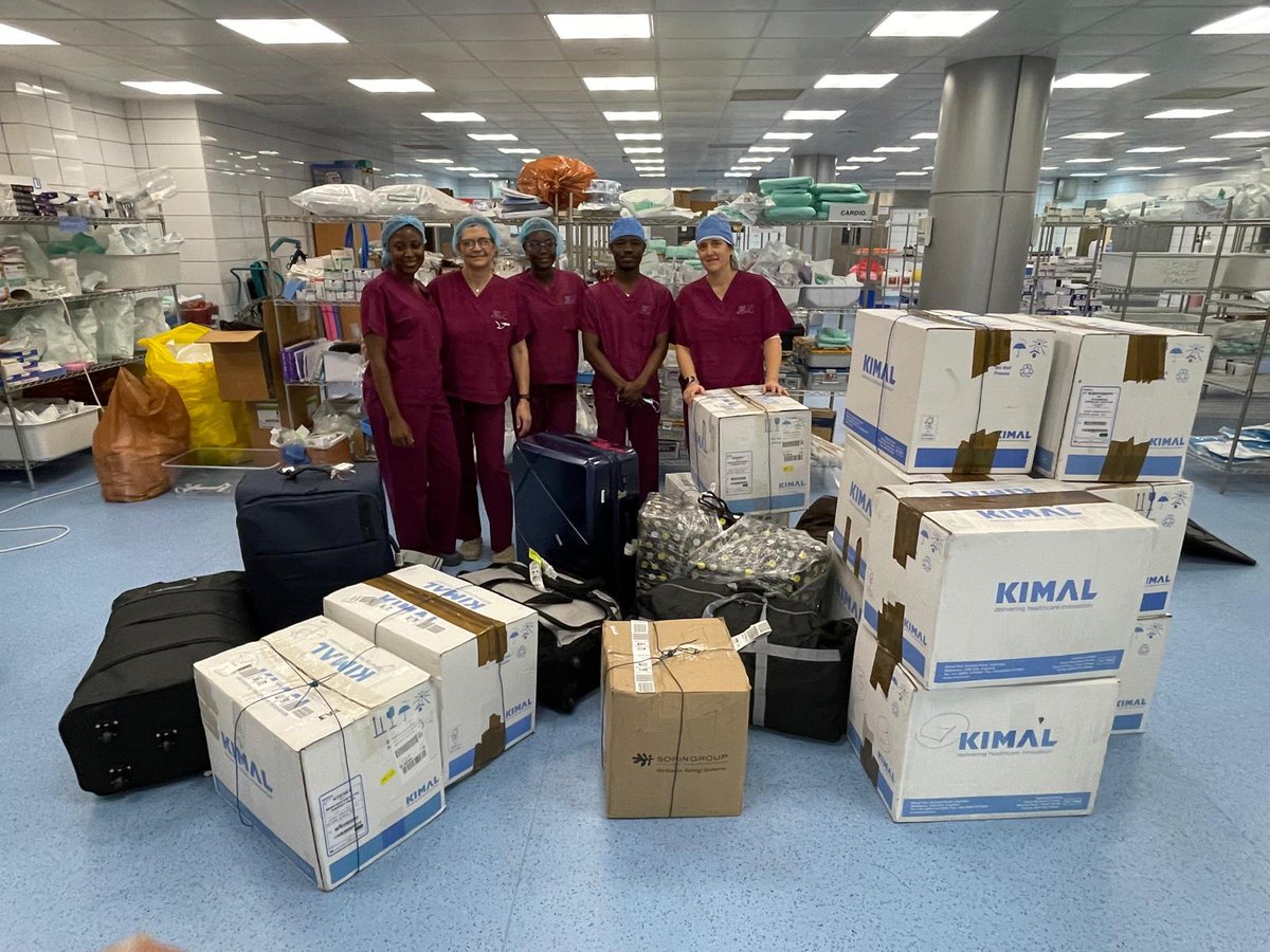 KnowYourPulse's tweet photo. Our team of healthcare professionals are officially getting stuck into performing life-saving surgeries for people in Accra, Ghana! Follow @HeartsofGhana to see more 👀
#GlobalHealth #HealthForAll #ArrhythmiaAlliance #HeartsofGhana https://t.co/kvZksJu9AQ