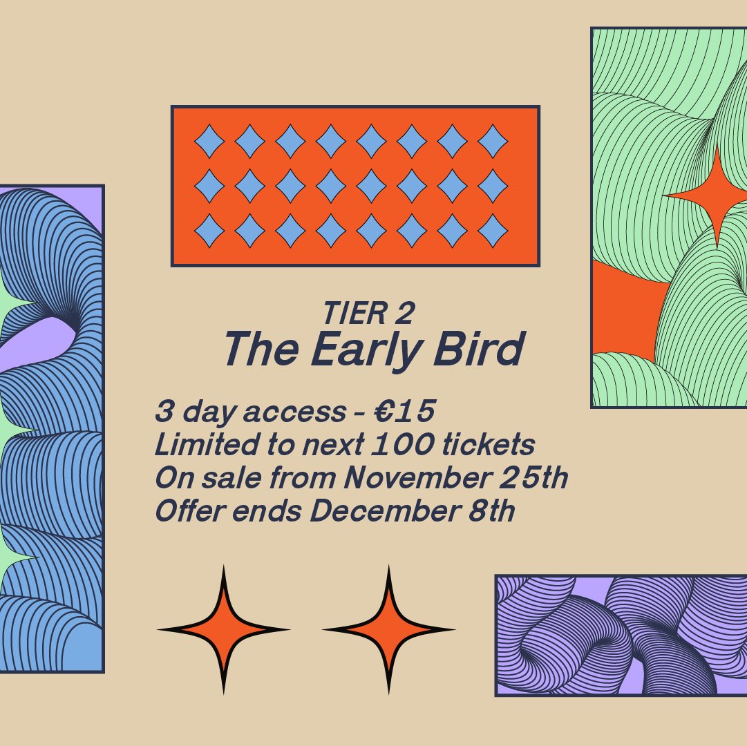 Tier 1 tickets are officially SOLD OUT 🤯

Get your hands on tier 2 right now at the 🔗

We’re also excited to welcome a VaticanJail as a headliner! 

See you soon, XO