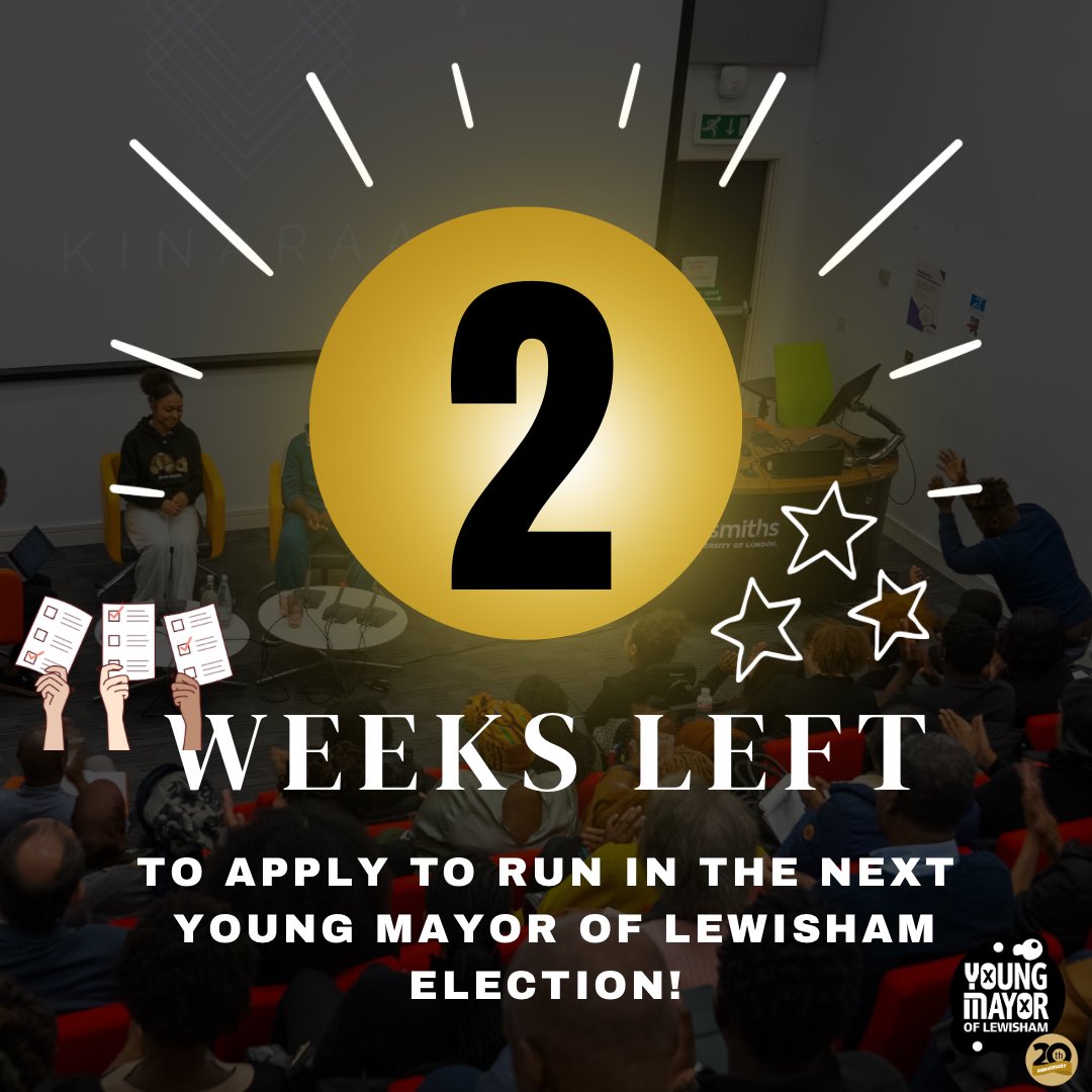 With only two weeks left it would great to have you apply if your 13-17 years old and have a connection to Lewisham Borough! Link to application in our bio. #RT