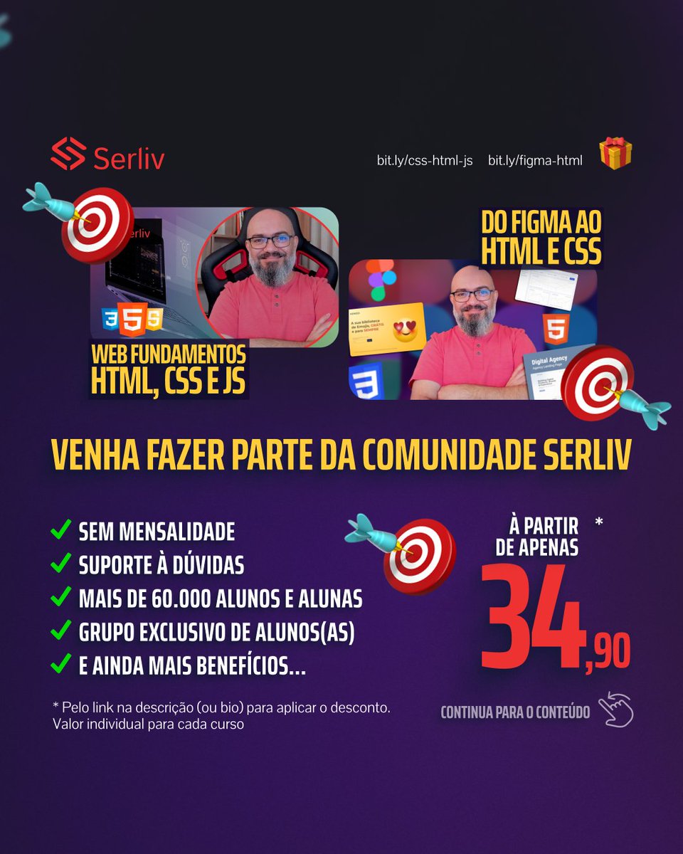 serlivcursos's tweet image. Seu código HTML pode estar sabotando o sucesso do seu site!

Você sabe o que é HTML semântico e por que ele é tão importante? 

#HTML5 #DesenvolvimentoWeb #WebDesign #FrontEnd #HTMLSemântico #AcessibilidadeWeb #SEO  #DevTips #CódigoLimpo #DesenvolvedorFrontEnd #HTML #HTMLeCSS