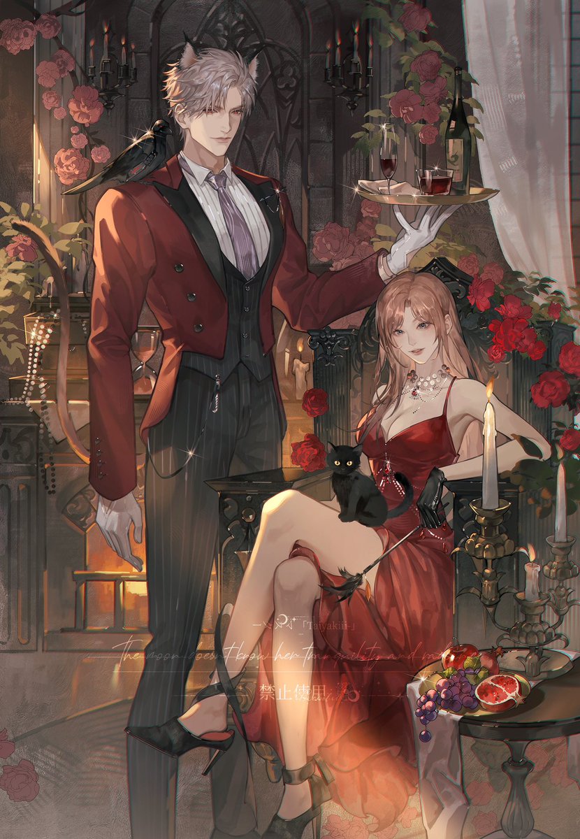 Taiyakiii25's tweet image. 🐈🎩
#LoveandDeepspace #秦彻 #恋与深空 #Sylus