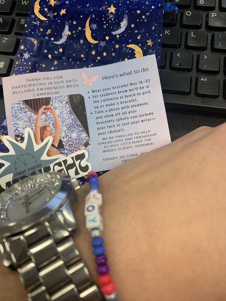 Ready for the Swiftie Club friendship trading campaign for anti-bulling week! <a href="/ItsMissBennett/">Victoria Bennett</a> <a href="/StPiusXOCSB/">St. Pius X High School</a>