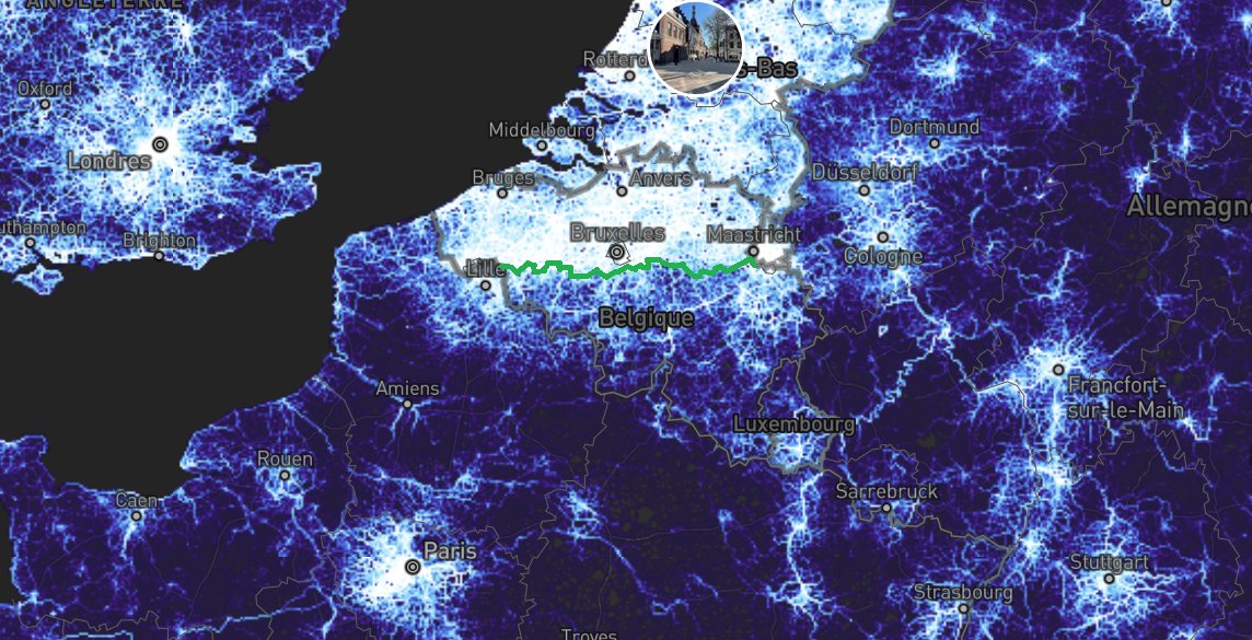 La Belgique est un pays intéressant et curieux pour de nombreuses raisons. On peut par exemple clairement distinguer les deux régions administratives ; wallonne et flamande, uniquement par la cartographie de l'activité vélo via Strava

strava.com/maps/global-he…