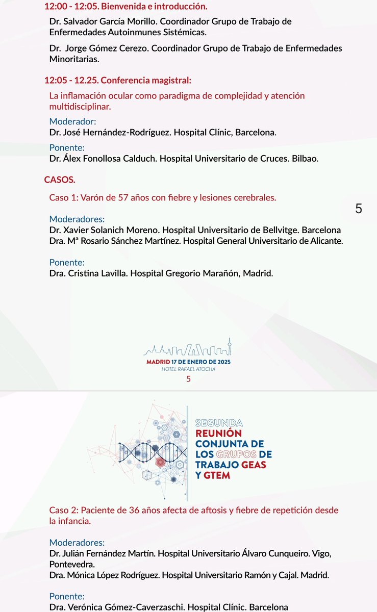 Alvaro Hermida (@info_rares) on Twitter photo 🕵🏻♂️11 Casos Clínicos que suponen un desafío en #medicinainterna para aprender de forma conjunta de la mano de <a href="/GEAS_SEMI/">GEAS SEMI</a> y <a href="/GTEMinoritarias/">GTEMinoritariasSEMI</a>
<a href="/Sociedad_SEMI/">Sociedad Española de Medicina Interna (SEMI)</a> <a href="/ResidentesSEMI/">Residentes y Jóvenes Internistas de la SEMI</a> 🕵🏻♂️11 Casos Clínicos que suponen un desafío en #medicinainterna para aprender de forma conjunta de la mano de <a href="/GEAS_SEMI/">GEAS SEMI</a> y <a href="/GTEMinoritarias/">GTEMinoritariasSEMI</a>
<a href="/Sociedad_SEMI/">Sociedad Española de Medicina Interna (SEMI)</a> <a href="/ResidentesSEMI/">Residentes y Jóvenes Internistas de la SEMI</a>