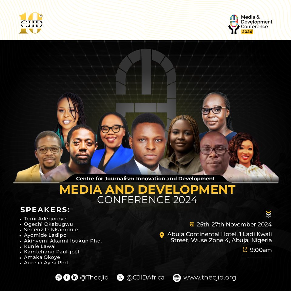 The Media and Development Conference (#MDC24) is almost here!

Themed “Navigating Global Shifts: Media and Technology for Inclusive and Sustainable Development in Africa,” #MDC24 will bring together media professionals, academics, policymakers, civil society leaders, and