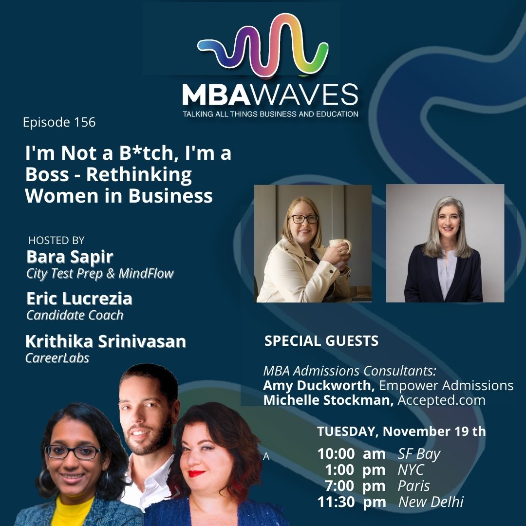MbaWaves's tweet photo. If you're a woman in business, a man who want sot be a better ally, or a manager who wants to be more supportive for your female colleagues, don't miss this episode!
REG HERE:
https://t.co/NzD8qj2euO

#MBA #bschool #mbaadmissions #mbaapplications #GMAT #GRE #gradschool https://t.co/gBWWi0Z0Ie