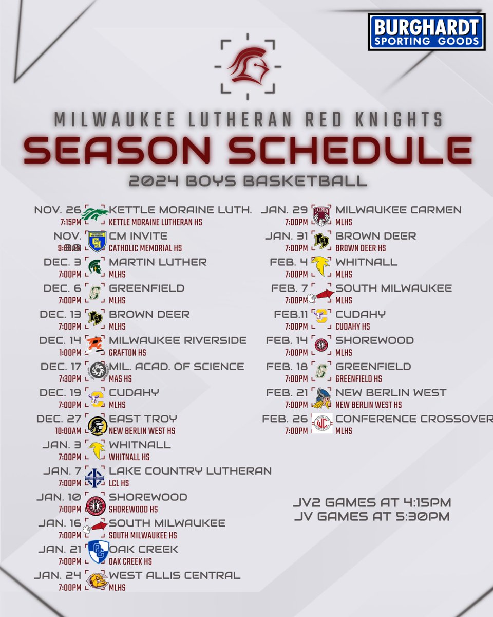 Milwaukee Lutheran (@redknightsports) on Twitter photo Best of luck to the Red Knights as they begin their basketball season today. <a href="/WOODLANDconf1/">WOODLANDconf1</a> Best of luck to the Red Knights as they begin their basketball season today. <a href="/WOODLANDconf1/">WOODLANDconf1</a>