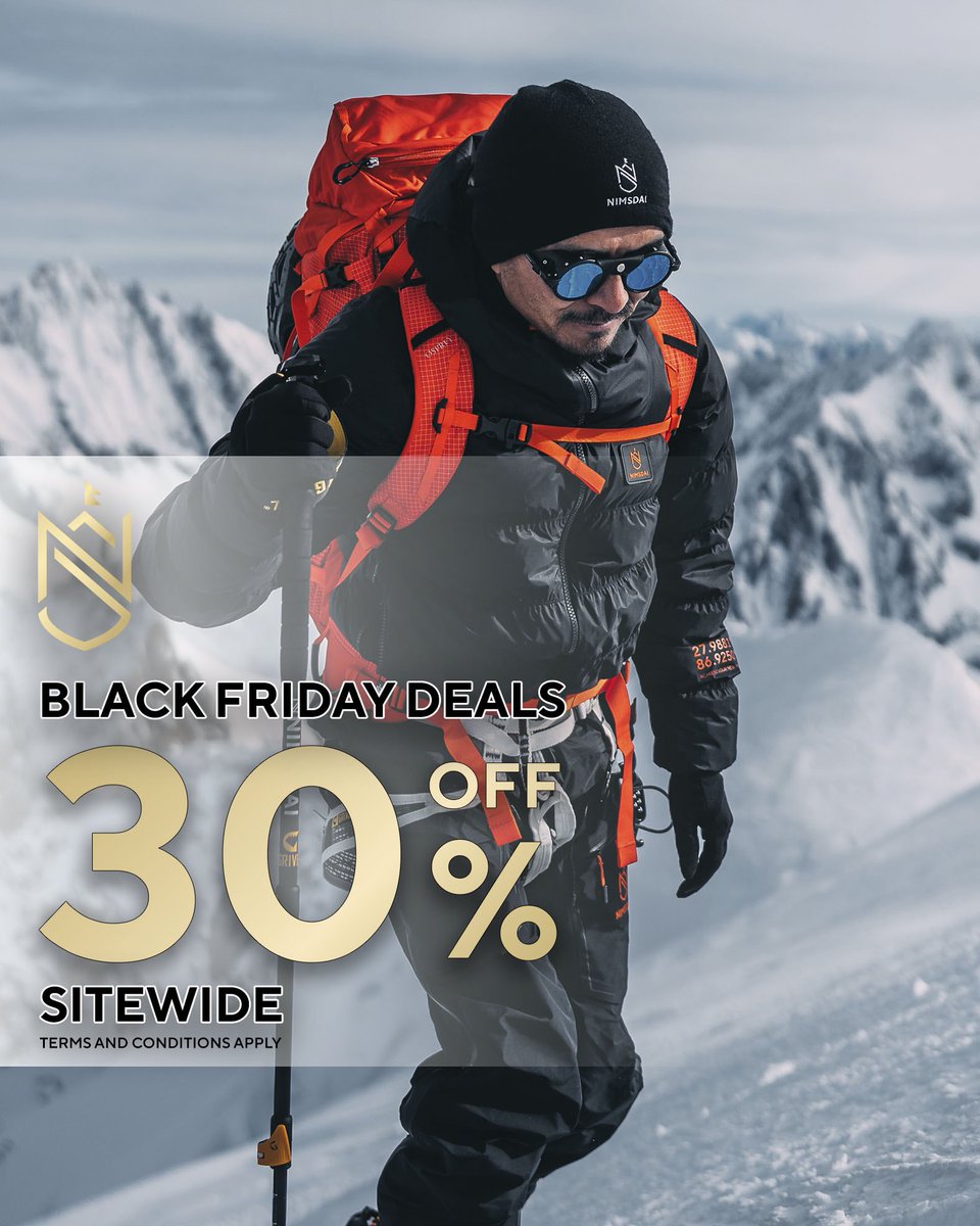 nimsdaistore's tweet image. Shop now and save a huge 30% on the item you love as worn by the worlds best,

30% OFF AUTOMATICALLY APPLIED AT CHECKOUT 💥

Shop here - Nimsdaistore.com 

#Nimsdaistore #Definedbytheelements #Technicalclothing #Bigmountains #ExpedReady #Nimsdai #Outdoorgear #Giveback…