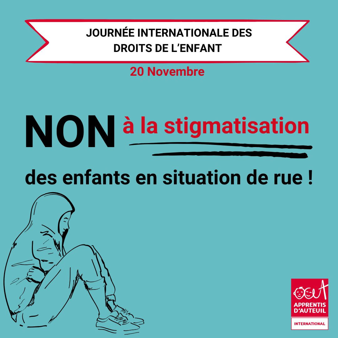 C'est la #JournéeDesDroitsDeLEnfant !
Ce 𝟐𝟎 𝐍𝐨𝐯𝐞𝐦𝐛𝐫𝐞, la Convention Internationale des Droits de l’Enfant (#CIDE) fête ses 35ans.

Pourtant, les enfants en situation de rue restent laissés pour compte et privés de leurs droits fondamentaux.

#0préjugé0exclusion