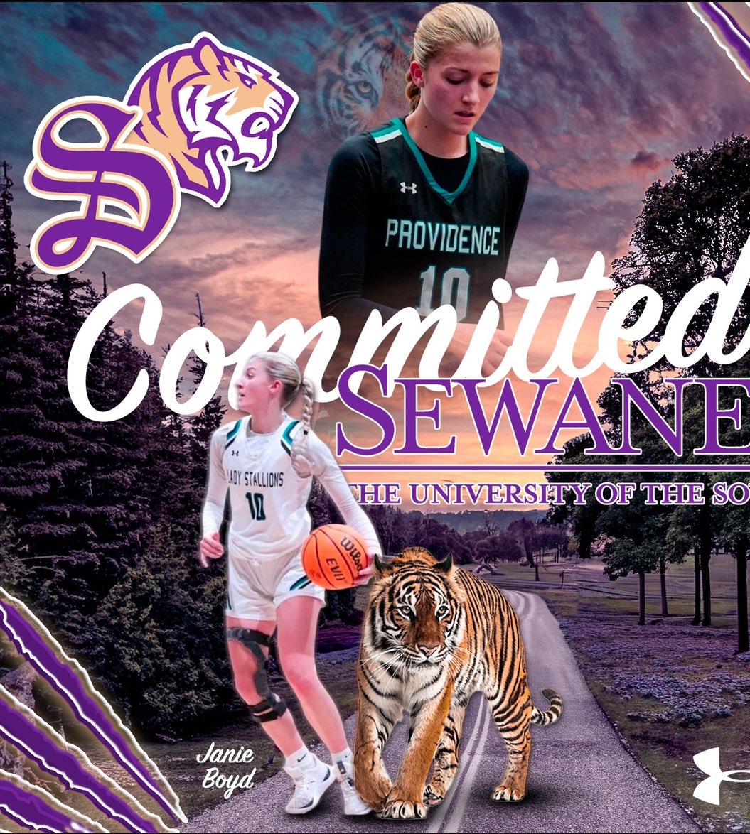 janie boyd (@janieboyd_) on Twitter photo I am extremely blessed to announce my commitment to the University of the South to continue my athletic and academic career. I am very thankful for all of the coaches that helped me along this journey. God is good. Go tigers!! 🐅💜 <a href="/DuvalElite/">DuvalElite</a> <a href="/Coach_Jay32/">Jaylynn Stewart</a> I am extremely blessed to announce my commitment to the University of the South to continue my athletic and academic career. I am very thankful for all of the coaches that helped me along this journey. God is good. Go tigers!! 🐅💜 <a href="/DuvalElite/">DuvalElite</a> <a href="/Coach_Jay32/">Jaylynn Stewart</a>