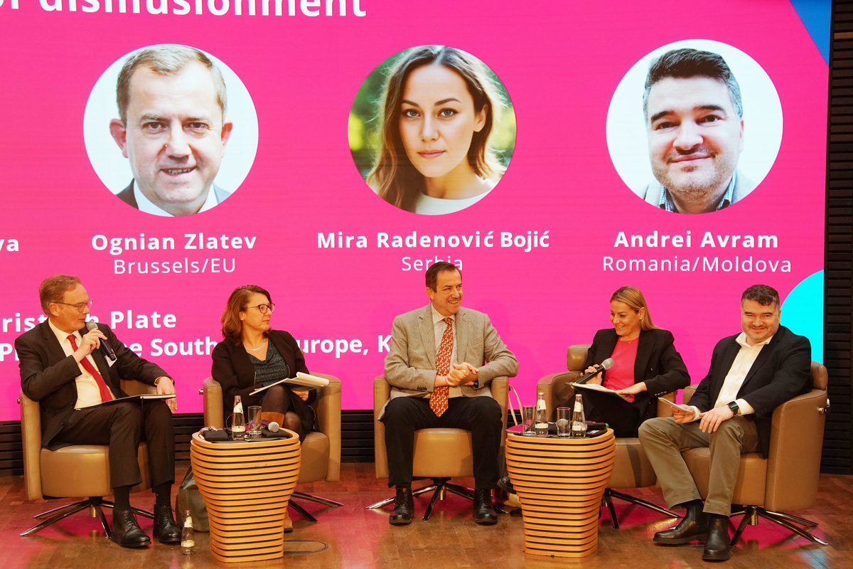 Bei der Breakout Session diskutieren wir über Südosteuropa. Vessela Tcherneva, Ognian Zlatev, Andrei Avram, Mira Radenovic Bojic sprechen mit Christoph Plate, Leiter des Medienprogramms Südosteuropa KAS über politische Kommunikation im Zeichen der Desillusionierung. #ikpk24