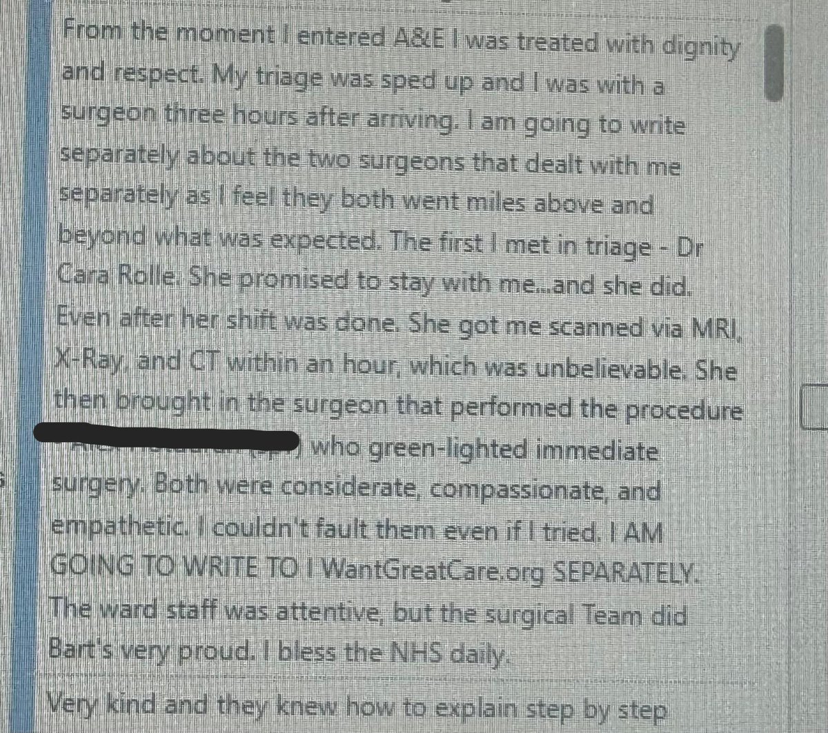 WXH_COLORECTAL_SURGERY (@wxh_surgery) on Twitter photo We will always go above and beyond for every single surgical patient! It is our ethos! We aspire to be world class but we need to be supported.
<a href="/Barts_Charity/">Barts Charity</a>
<a href="/wesstreeting/">Wes Streeting</a>
<a href="/CalvinBailey/">Calvin Bailey MBE MP</a>
<a href="/NHSBartsHealth/">Barts Health</a>
<a href="/QiWhipps/">Whipps Cross Quality Improvement Team 💙</a>
<a href="/ColostomyUK/">ColostomyUK</a>
<a href="/NELFT/">North East London NHS Foundation Trust (NELFT)</a>
<a href="/WaqarIqbal_NHS/">Waqar Iqbal</a>
<a href="/BartsGI_Cancer/">St Bartholomew's Hospital GI Cancer Centre</a> We will always go above and beyond for every single surgical patient! It is our ethos! We aspire to be world class but we need to be supported.
<a href="/Barts_Charity/">Barts Charity</a>
<a href="/wesstreeting/">Wes Streeting</a>
<a href="/CalvinBailey/">Calvin Bailey MBE MP</a>
<a href="/NHSBartsHealth/">Barts Health</a>
<a href="/QiWhipps/">Whipps Cross Quality Improvement Team 💙</a>
<a href="/ColostomyUK/">ColostomyUK</a>
<a href="/NELFT/">North East London NHS Foundation Trust (NELFT)</a>
<a href="/WaqarIqbal_NHS/">Waqar Iqbal</a>
<a href="/BartsGI_Cancer/">St Bartholomew's Hospital GI Cancer Centre</a>