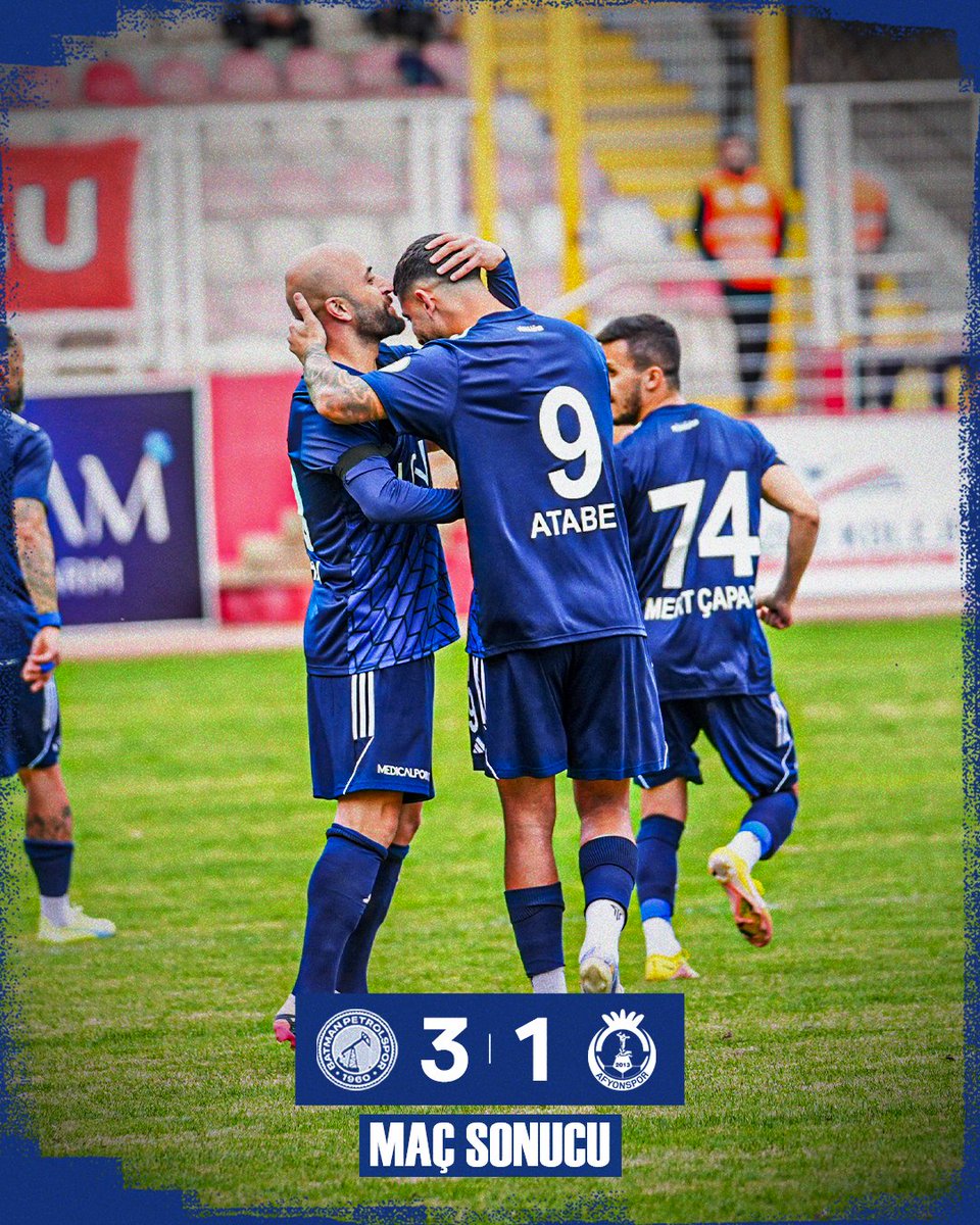 Maç sonucu: Batman Petrolspor 3-1 Afyonspor 🙌👏

⚽️ 1’ Tunahan Çiçek
⚽️ 30' Atabey Çiçek
⚽️ 81’ Azad Demir