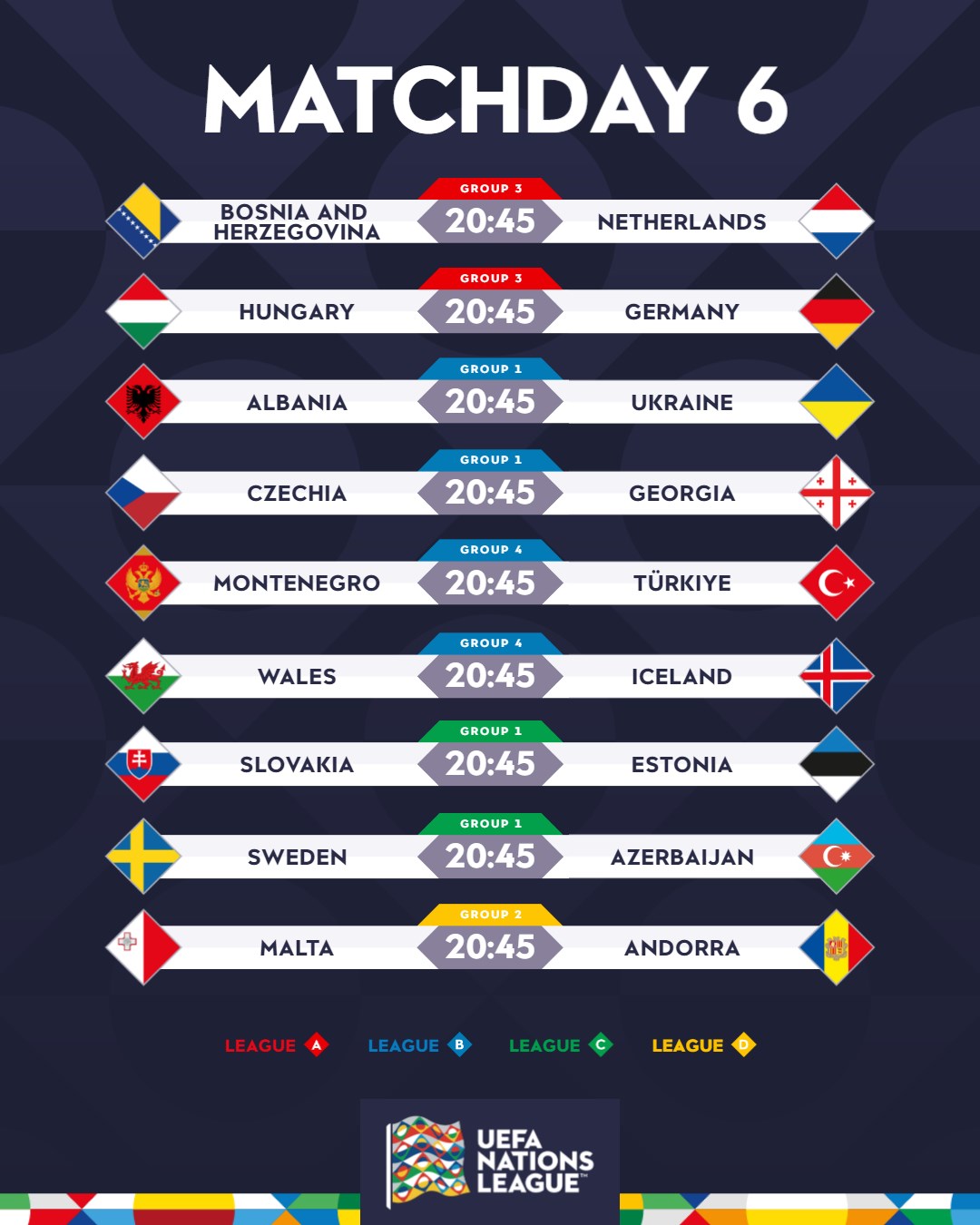 uefa günün maçları