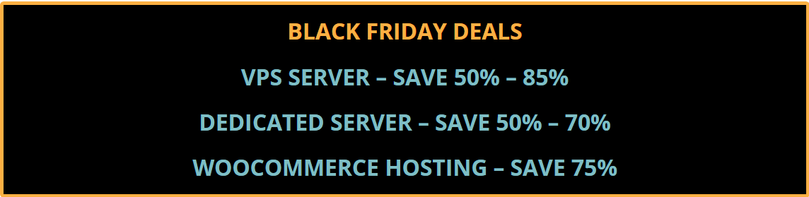 TBListings's tweet photo. Black Friday Deals on #VPS Server, Dedicated Server and #WooCommerce #Hosting: https://t.co/nWKCDTxWjT https://t.co/WKr2jXLgvv
